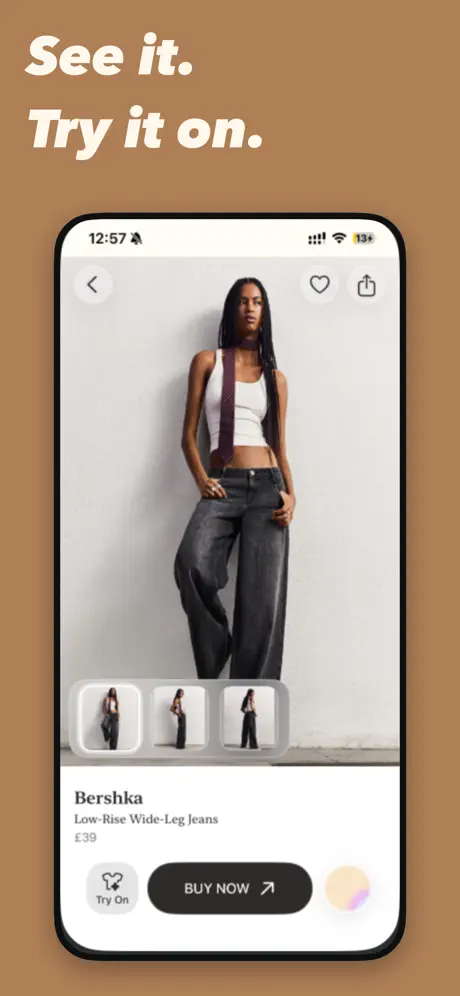 Array fashion inspiration and outfit exploration interface