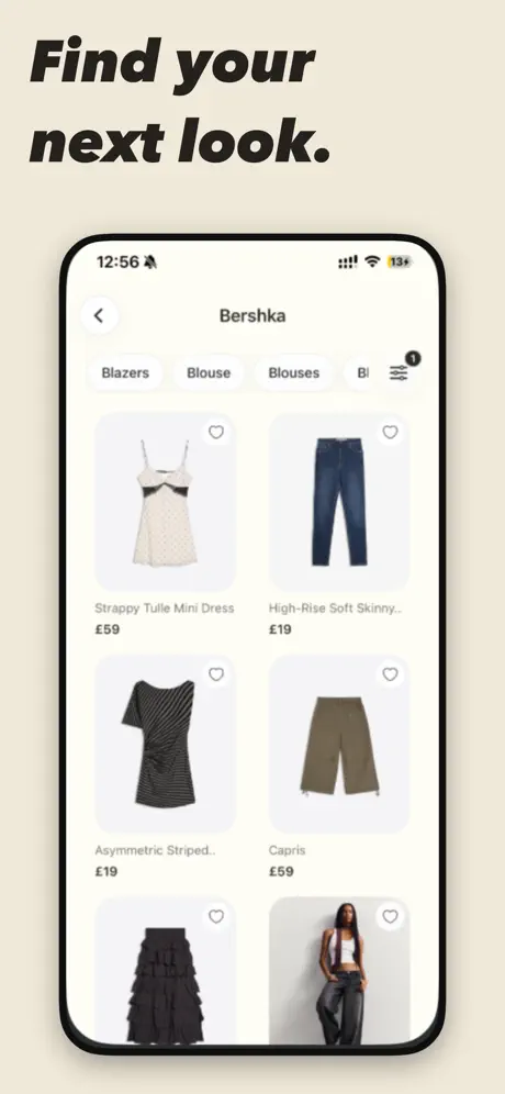Array AI stylist and fashion discovery mobile interface